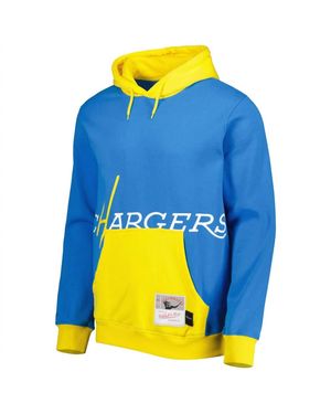 Mitchell & Ness Los Angeles Chargers Nfl Throwbacks Hoodie Sweatshirt - Blue