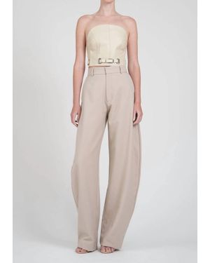 NonChalant Label Sia Crop Top - Natural