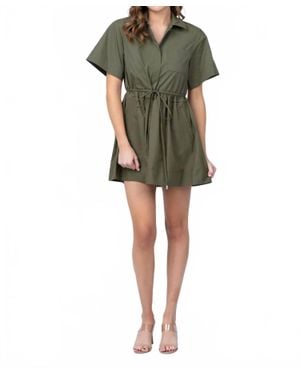 Jonathan Simkhai Dawson Shirt Dress - Green