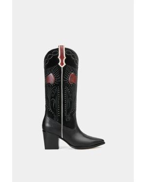 Dante Shoes Fiore Leather Boots - Black