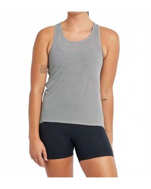 Oiselle Flyout Racerback Tank - Gray