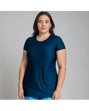 Calypsa Plus Anna Longer Length Swim Tunic - Blue