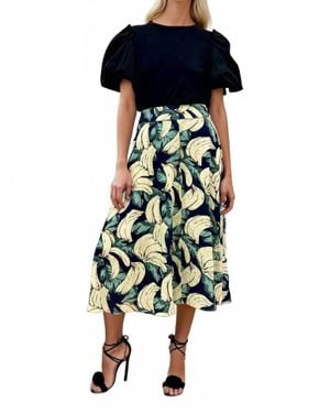 Eva Franco Melanie Midi Skirt - Green