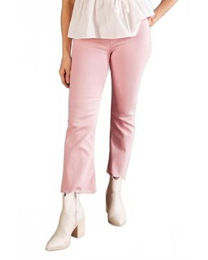 Just Black Denim Semi Sweet Kick Demi Flare Jean - Pink