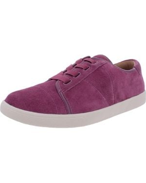 Vionic Jean Suede Ankle Casual And Fashion Sneakers - Purple