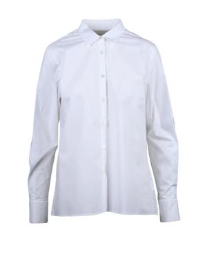 Robert Friedman Stretch Cotton Button Shirt - Blue