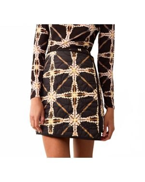 Marie Oliver Eloise Printed Shirt Top - Black