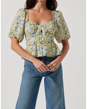 Astr Clairemont Top - Blue