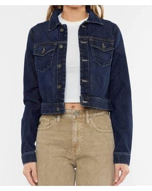 Kancan Westlyn Cropped Jacket - Blue