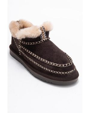 Forever & Always Shoes Darel Leather Ankle Boot - Black