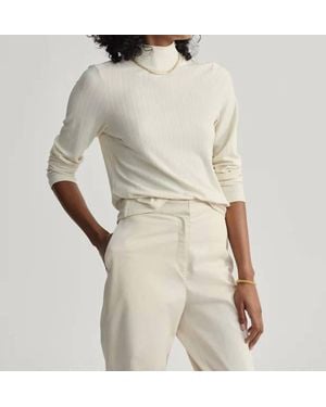 Varley Astrid Fitted Long Sleeve Tee - Natural