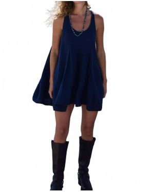 Free People Pina Colada Tunic Dress - Blue