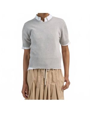 Arlo Mott Clarkson Short Sleeve Crew Neck Tee - Gray