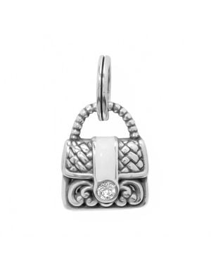 Brighton Heavenly Handbag Purse Charm - White