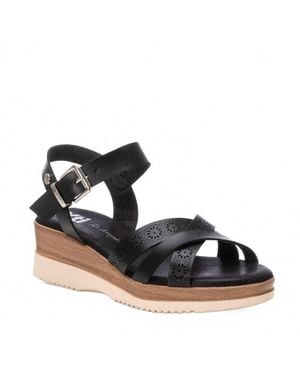 Xti Wedge Sandals - Black