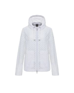 Colmar Sangallo Lace Jacket With Adjustable Hood - White