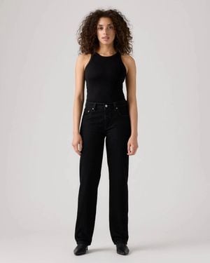 Levi's 501 '90S Jeans Cotton Denim Straight Leg Gbo3387 - Black