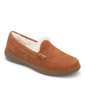 Vionic Lynez Suede Slipper - Brown