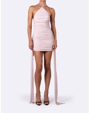 NonChalant Label Florenza Ruched Mini Dress - Pink