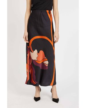 Caballero Bria Reversible Midi Skirt - Multicolor
