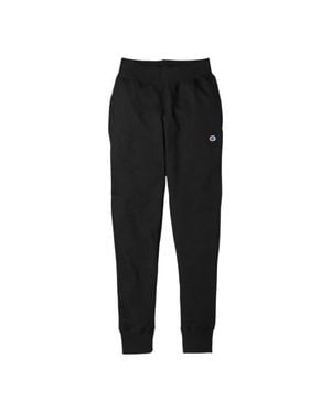 Champion C Life Reverse Weave Contrast Stitch Sweatpants - Black