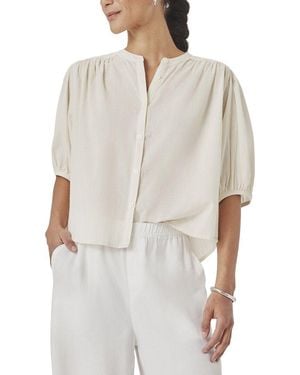 Splendid Puff Sleeve Blouse - White