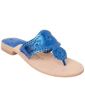 Jack Rogers Jacks Leather Sandal - Blue
