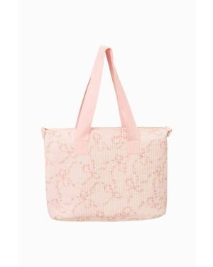 LoveShackFancy Oran Luna Rosa Fleur Weekender Bag - Pink