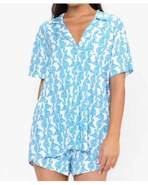 Show Me Your Mumu Sunday Morning Pj Set - Blue