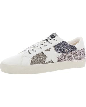 Vintage Havana Demi Cushioned Footbed Leather Casual And Fashion Sneakers - Metallic