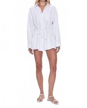 Pistola Vance Longsleeve Romper - White