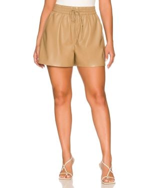 GOOD AMERICAN Better Than Leather Shorts - Natural