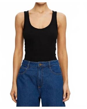 Kivari Tallulah Scoop Tank - Black