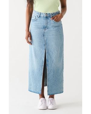 Dex Maxi Denim Skirt - Blue