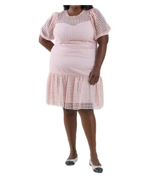 Donna Morgan Imani Crochet Lace Dress - Pink