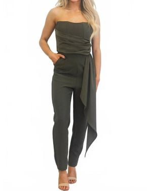 Luxxel Marina Strapless Jumpsuit - Black