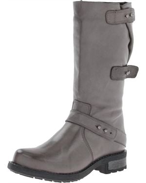 Eric Michael Carlotta Motorcycle Boot - Gray