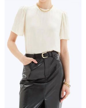 Chrldr Tiger Tia Flutter Sleeve Top - White
