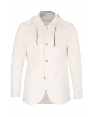 Eleventy Hooded Jacket - Natural
