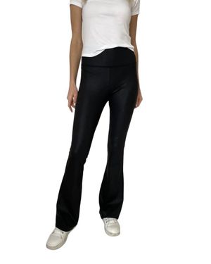 Six Fifty Coated Flare Pant - Black
