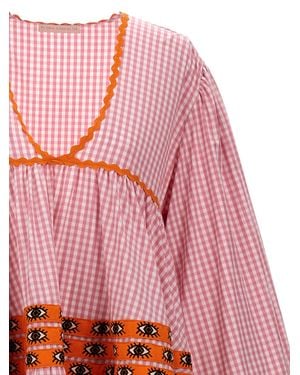 FLORA SARDALOS Cotton Long Dress - Pink