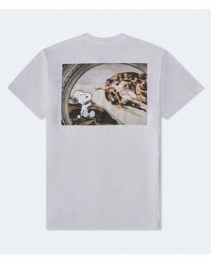Aéropostale Snoopy The Creation Relaxed Graphic Tee - White