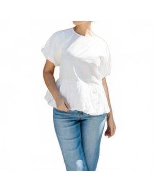 Haptics Denver Peplum Top - Blue