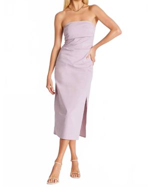 Bishop + Young Naomi Strapless Dress - Purple