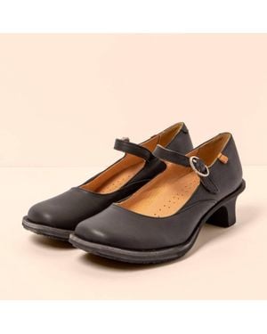 El Naturalista Igusa Wax Nappa Shoes - Black