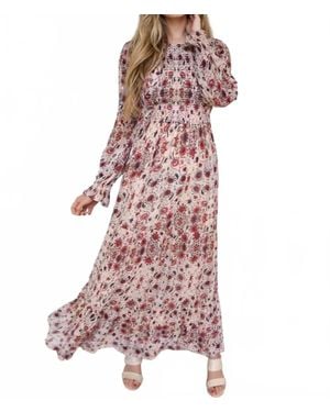 MAISON HOTEL Lolita Flora Maxi Dress - Pink