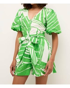 Marie Oliver Devin Romper - Green