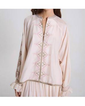 Maria Cher Lombard Hale Blouse - Pink
