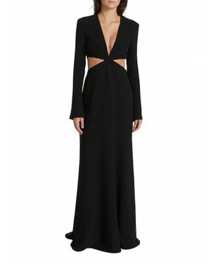 A.L.C. Issa Cutout Long-Sleeve Gown - Black