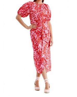 tyler boe Renee Etched Primrose Top - Red